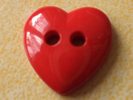 kleine Knöpfe Herz rot 13mm (3989)