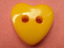 kleine gelbe Knöpfe Herz 13mm (3076)