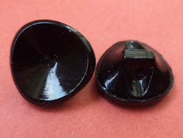 kleine Glasknöpfe schwarz 12mm (1121)