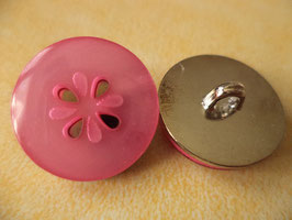 Metallknöpfe pink silbern 18mm (5020k)