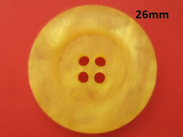 gelbe Knöpfe 26mm (2036k)