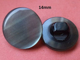 Knöpfe schwarz silbern 14mm (5242k)