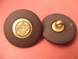 Knöpfe 21mm braun golden (6302k)