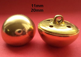 Metallknöpfe golden 11mm 20mm (1555 1454k)
