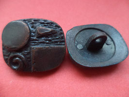 Knöpfe dunkelbraun bronze 20mm x 17mm (3335)