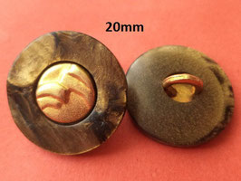 Knöpfe 20mm golden dunkelbraun (849)