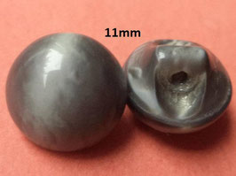 kleine Glasknöpfe graue 11mm (1173)