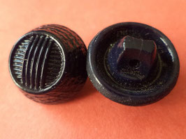 kleine Glasknöpfe dunkelblau 14mm (3085)