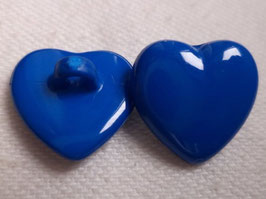 Babyknöpfe blau 14mm Herz (918) Knöpfe