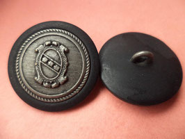 Knöpfe silbern schwarz 23mm (1686k) Trachtenknöpfe