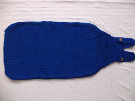 Babyschlafsack gestrickt blau 90cm