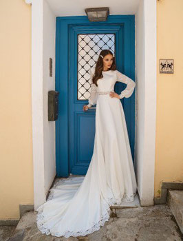 Vestido boho manga larga