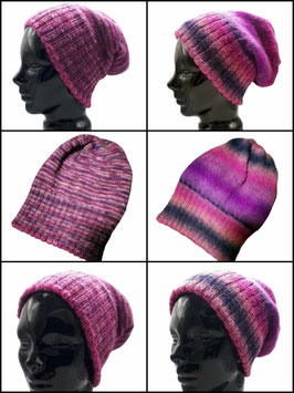 Wendemütze, Beanie, Longbeanie, Mütze, Strickmütze, Wollmütze