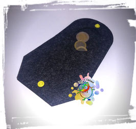 2er Münzbeutel genäht