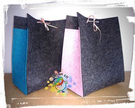 2 Stk. Geschenktasche hoch-breit ungenäht