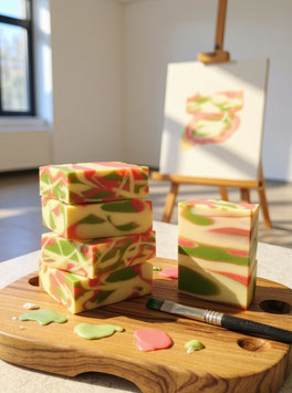 Dusch- und Handseife "Aquarell" - 80g