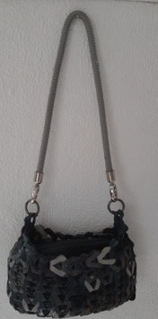 Endless- bag Muster Grau-Schwarz