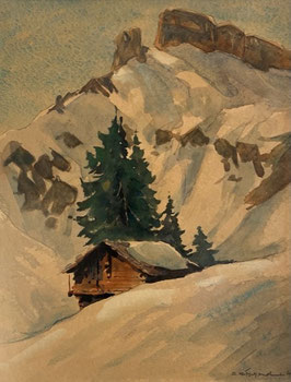 Ritschard Gustav, «Schober im Schnee»