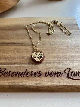 Holzkette „Fayela“ gold