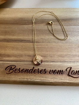 Holzkette „Belis“ gold
