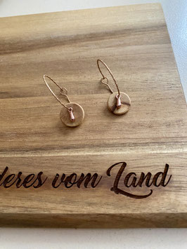 Holzohrringe „Ylia“ roségold