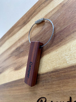 Holzschlüsselanhänger „CampHolz1“ mit Gravur