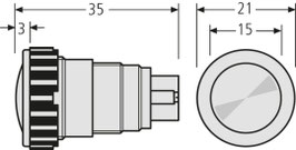 Art. Nr.: 97-9-85148  Edelstahl Klingelknopf