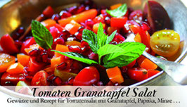 Tomaten Granatapfel Salat - Soulfood Gewürzkasten