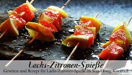 Lachs-Zitronen-Spieße - Soulfood Gewürzkasten