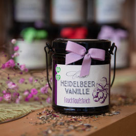 Heidelbeer Vanille im Henkelglas
