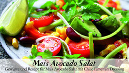 Mais Avocado Salat - Soulfood Gewürzkasten