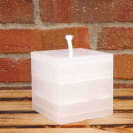 Outdoor Kerze Quader Eiswürfel 9,5x9,5x9,5cm