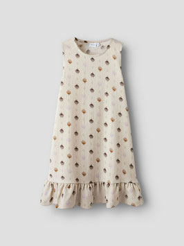 Kleid - Muschel - Krepp - sand - NAME IT KIDS MÄDCHEN