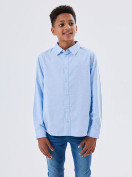 Hemd - Kinderhemd - hellblau - Campanula - Biobaumwolle - NAME IT KIDS