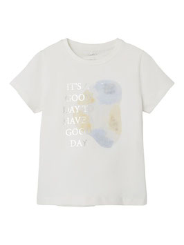 Shirt - Pailletten Shirt - REGULAR FIT T-SHIRT - JET STREAM - blau - natur - NAME IT KIDS MÄDCHEN