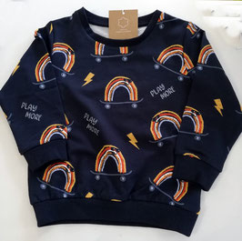 Shirt - Sweater - play more - Regenbogen - marine - NAME IT MINI JUNGE