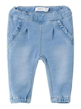 Hose - Jeans - BAGGY FIT JEANS - LIGHT BLUE DENIM - super weiche Baggy - NEW BORN GIRL