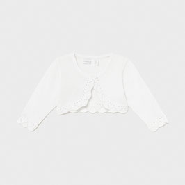 Bolero - Taufbolero - Babyweste - Jacke - Trikot - weiß - Mayoral - Taufe - Festmode