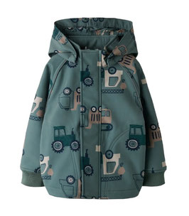 Jacke - SOFTSHELL - Fahrzeuge - wasserdicht  - 8000 mm Wassersäule - balsam green - NAME IT Junge