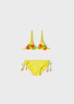 Bademode - Bikini Blumen - gelb - Mädchen - Zitrone - Mädchen