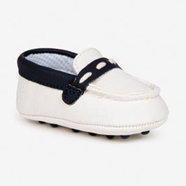 Schuhe -  Babyschuhe - Neugeborene - Mokassin - Junge - weiß - Mayoral