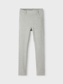 Hose - super weiche Leggings - UNBRUSHED BAUMWOLL LEGGINGS - grau - NAME IT KIDS MÄDCHEN