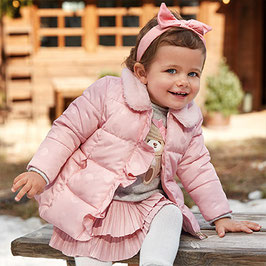 Winterjacke - Punkte - Baby - Mädchen - rosa - Mayoral