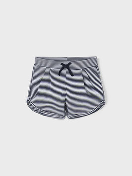 Hose - kurz - Baumwolle - Short - marine - weiß - Streifen - NAME IT KIDS MÄDCHEN