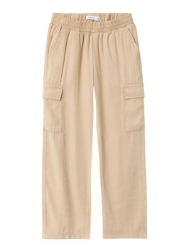 Hose - STRAIGHT FIT CARGOHOSE - safari - NAME IT KIDS MÄDCHEN