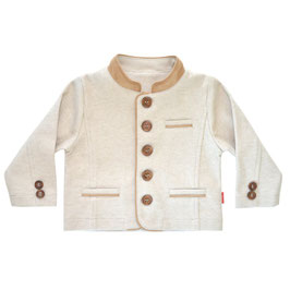 Batian Jacke - beige - super weich & dehnbar - Trachtenjacke - ideal für Taufen & Hochzeiten ect..