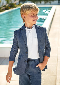 Blazer - Sakko - Baumwolle - Teenager - blau - Gr 152  cool - MJ - Festtagsmode