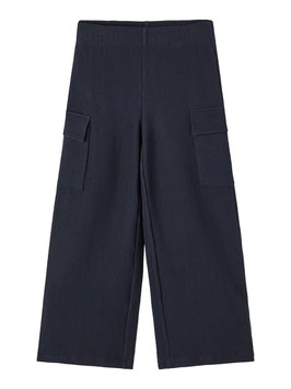 Hose - GERIPPTE WIDE LEG HOSE - dunkelblau - Taschen - NAME IT KIDS