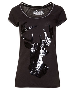 Shirt - Tracht - MarJo Damen T-Shirt "Ardmore 2" schwarz