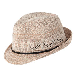 Kopfbedeckung - Hut - beige - TRILBY - Lochmuster